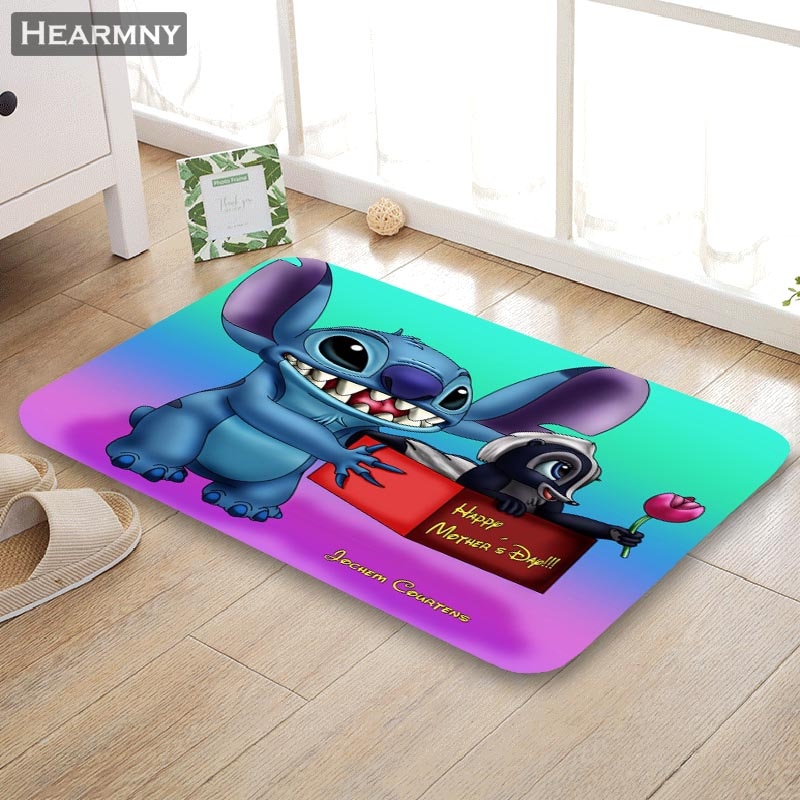 Disney Lilo & Stitch – Tapis de jeu pour bébé, doux, pour chambre