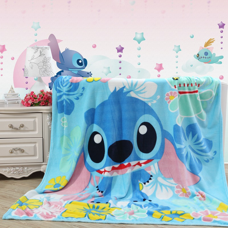 Goplnma Couverture Disney Stitch Lilo et Stitch en flanelle pour enfants et  adultes, couverture de jour, couverture de canapé, impression 3D (150 x  200,5)