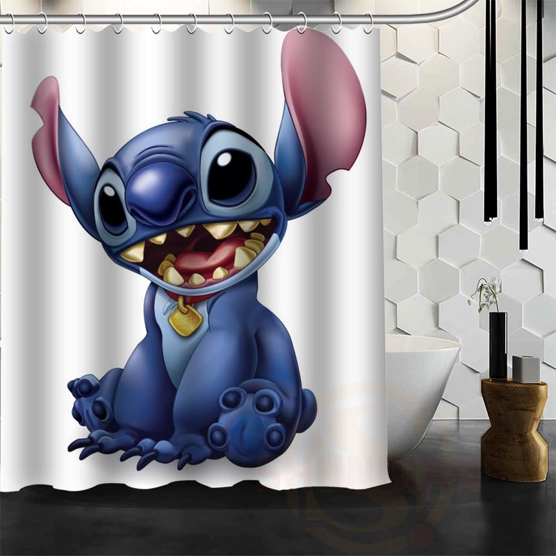 Rideau de Douche avec Motif Stitch - Rideau Disney pour Baignoire